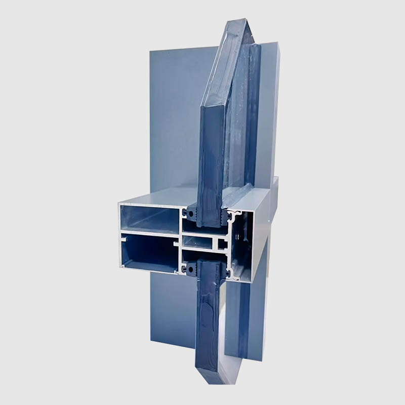 Aluminiumlegierung exponierte Rahmen Glasvorhangwandprofil